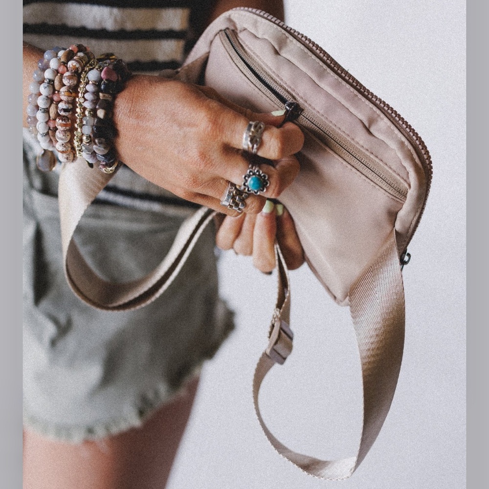 Elegant Beige Crossbody Bag